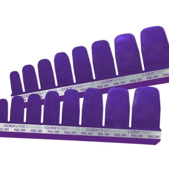 Relisting!Color Street LIMITED EDITION Evening Sky Purple Shimmer Pedicure - Picture 2 of 8